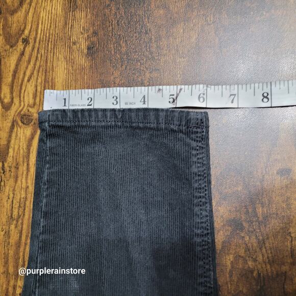 American Eagle Corduroy Mom Jeans 6 R Super Stretch Gray Preppy Minimalist - Picture 10 of 11